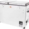 SnoMaster - 85L Dual Compartment Stainless Steel Fridge/Freezer AC/DC