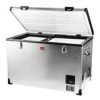 SnoMaster - 95L Single Compartment Stainless Steel Fridge/Freezer AC/DC