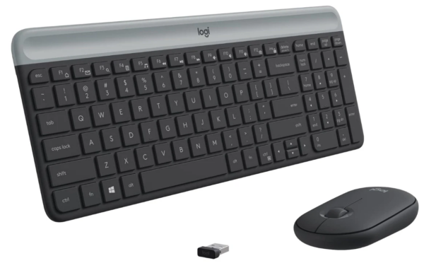 Logitech Slim Wireless Keyboard And Mouse Combo MK470 – Graphite