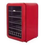 SnoMaster - 115L Retro Red Under-Counter Beverage Cooler Solid door