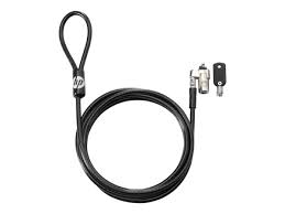HP Keyed Cable Lock 10 mm - Black