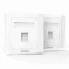 VENTION 2 PORT WALL FACEPLATE WHITE 86 TYPE
