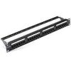 VENTION CAT.6 UTP 24 PORTS KEYSTONE PATCH PANEL BLACK