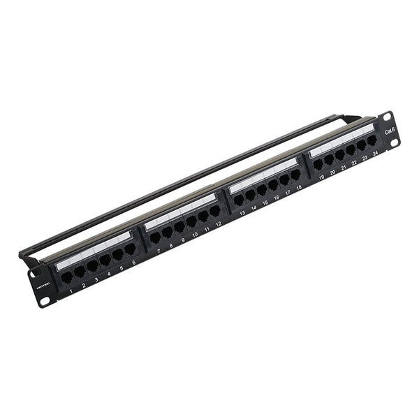 VENTION CAT.6 UTP 24 PORTS KEYSTONE PATCH PANEL BLACK