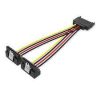 VENTION SAT 15P MALE TO FEMALE POWER SPLITTER CABLE 0.15 METER BLACK