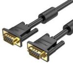VENTION VGA(3+6) MALE TO MALE CABLE WITH FERRITE CORES 10METER BLACK