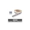 RF 8.2Mhz Paper Security Labels 1.5 inch (4x4) plain white for Anti-theft