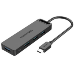 Vention 4-Port USB 3.0 Hub With Power Supply 0.5M Black