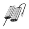 Vention 4-Port USB 3.0 Hub with Type C & USB 3.0 2-in-1 Interface and Power Supply 0.15M ABS Type