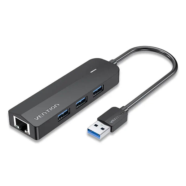 Vention USB 3.0 to USB3.0 (3 PORTS) + Gigabit Ethernet Aluminum Alloy Docking Station