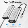 Vention USB 3.0 to USB3.0 (3 PORTS) + Gigabit Ethernet Aluminum Alloy Docking Station