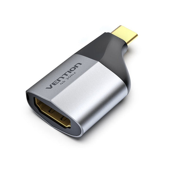 Vention Type C Male to HDMI Female Adapter Gray Aluminum Alloy Type