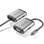 Vention Type C to Multi-Function 4 IN 1 Docking Station, Type C to USB 3.0 (1 PORT) + VGA + HDMI + TYPE C PD