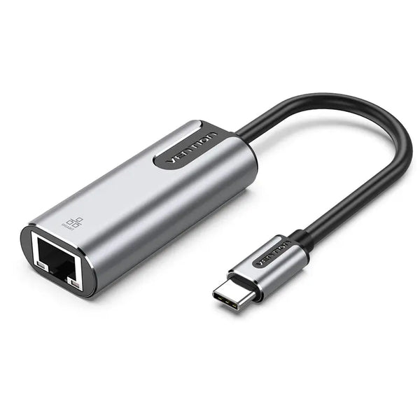Vention USB-C TO GIGABYTE ETHERNET Adapter 0.15M Gray Aluminum Alloy Type