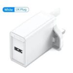 1-port USB Wall Charger(12W) UK-Plug White