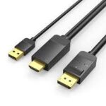 HDMI-A Male to DP Male HD Cable