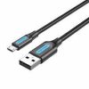 USB 2.0 A Male to Micro-B Male 3A Cable 2M Black