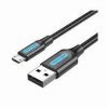 USB 2.0 A Male to Micro-B Male  Cable 1M Black PVC Type