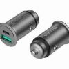 Vention 25W Dual USB Car Charger (PD3.0+QC3.0) Gray Mini Style Aluminium Alloy Type