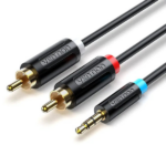 Vention 3.5MM Male to 2-Male RCA Adapter Cable 2M Black
