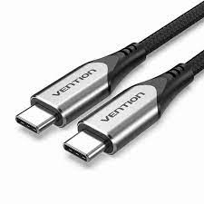 Vention Cotton Braided USB-C to USB-C 3.1 Cable 1M  Gray 