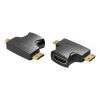Vention Mini HDMI Male to HDMI Female Adapter Black