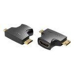 Vention Mini HDMI Male to HDMI Female Adapter Black