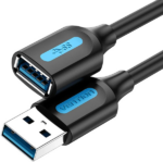 Vention USB 2.0 A Male to A Female Extension Cable 3M Black PVC Type