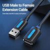 Vention USB 2.0 A Male to A Female Extension Cable 5M Black PVC Type