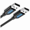 Vention USB 2.0 A Male to A Male  Cable 1M Black PVC Type