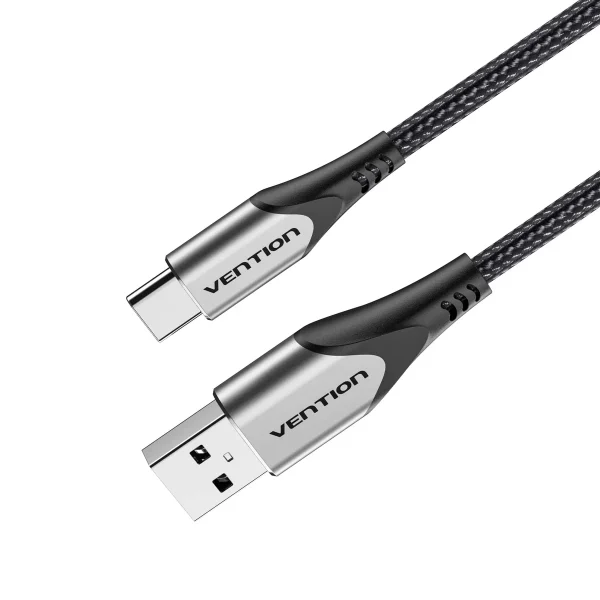 USB 2.0 A Male to C Male 3A Cable 2M Black