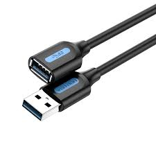 Vention USB 2.0 A Male to A Female Extension Cable 3M Black PVC Type