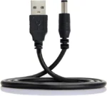 Vention USB to 3.5mm Barrel Jack 5V DC Power Cable Black 1.5m