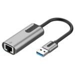 Vention USB 3.0-A To Gigabit Ethernet Adapter Gray 0.15m Aluminum Alloy Type