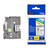 Brother TZ2-221 9mm x 8m Black on white label tape