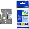 Brother TZ2-531 12mm x 8M Black on blue label tape
