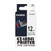Casio 12mm Black on white labelling tape