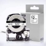 Epson SS-12KW 12mm 8m Black on white Tape