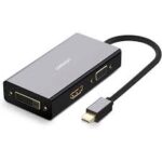 UGREEN Mini DisplayPort to HDMI/VGA/DVI Converter (Black) - MD114