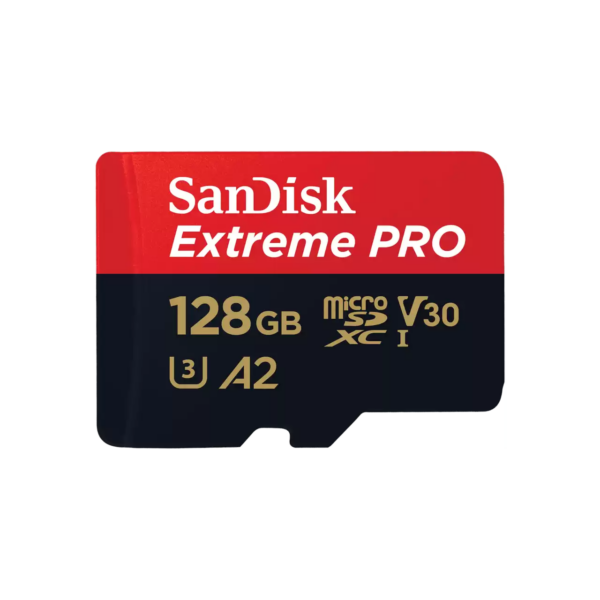 SanDisk MicroSD Extreme PRO 200MBPS 128GB Memory Card with Adapter