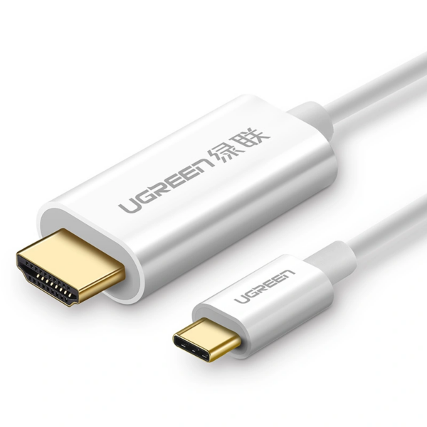 UGREEN USB-C Male to HDMI Male Cable 1.5m – White – MM121