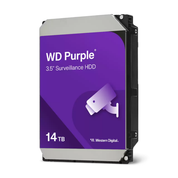 WD Purple Surveillance Hard Drive 14TB, 512MB – WD140PURZ