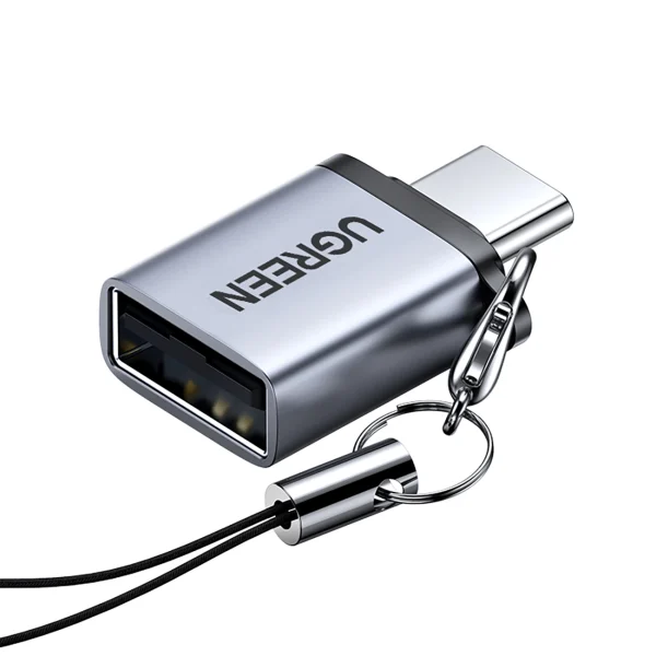 UGREEN USB-A 3.0 Male to USB-C 3.1 Female Adapter (Gray) – US276