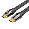 Vention Nylon Braided 4K Flat HDMI Cable 2M Zinc Alloy Type, AASBH