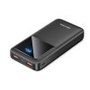 vention 20000mAh Power Bank (Micro-USB + USB-C + USB-A + USB-A) 22.5W Black/White LED Display Type