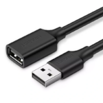 UGREEN USB 2.0 Extension Cable A Male to A Female – 1.5M Black