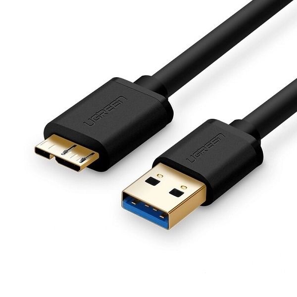 UGREEN USB 3.0 A Male to Micro USB 3.0 Male Cable – 0.5M Black