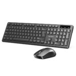 USB Wired Full-Sized Keyboard and Mouse Combo Black Slim Type