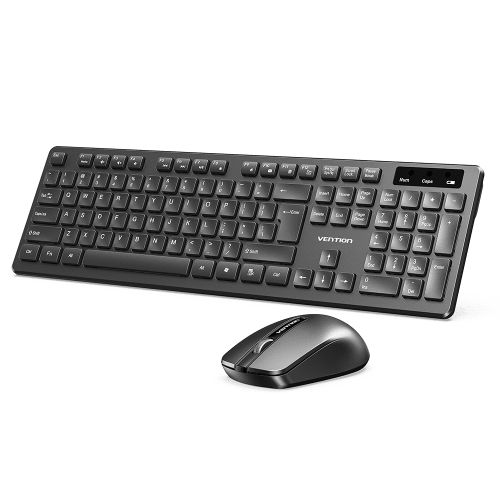 USB Wired Full-Sized Keyboard and Mouse Combo Black Slim Type