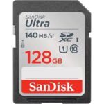 SanDisk Ultra UHS I 128GB SD Card 140MB